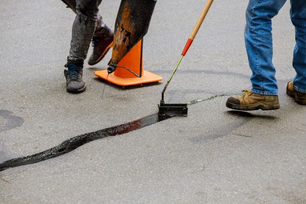 Parking Lot Crack Sealing in Mill Valley
